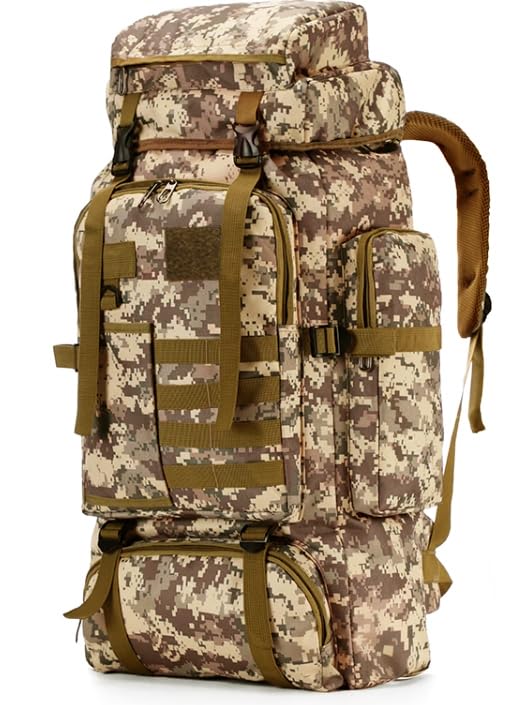 Mochila Camping Masculina Bem Reforçada e Confortável Para Viagen...