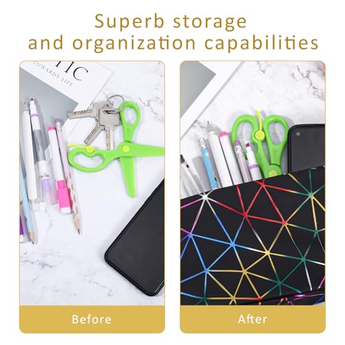 Image of Period Bags, Tampon Holder for Purse, Waterproof Portable Leather Period Pouch, Sanitary Napkin Storage Bag, Black Makeup Bag Set, Pad Pouches for Period