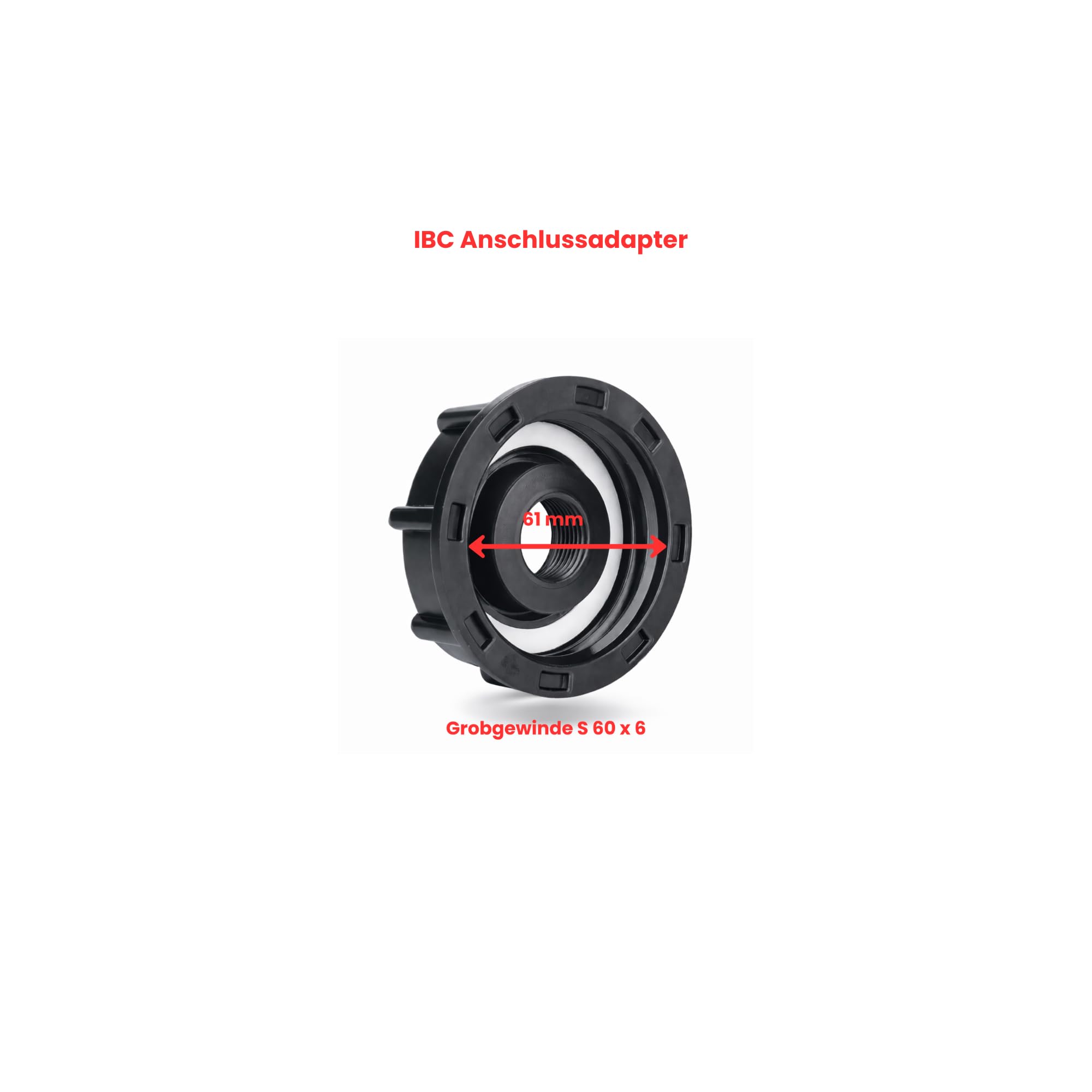 FN-Technik® 3-Fach IBC Verbinder DN 50 S60x6 – 1" Verbindungsschlauch – IBC Container koppeln – modular erweiterbar