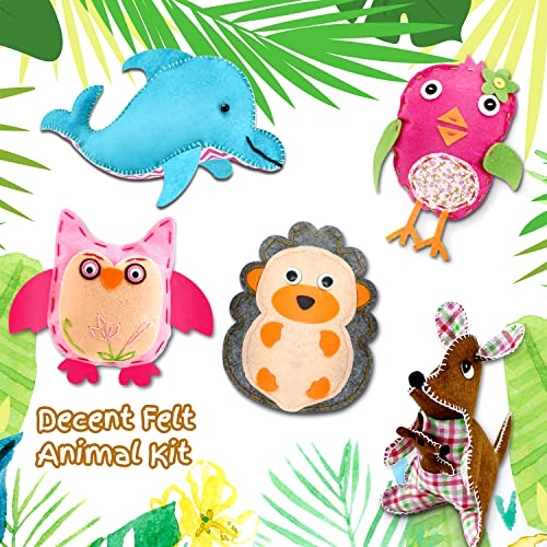 Noonimum Sewing Craft Kit, Kids Arts And Crafts Kits, Teen Girl Gifts, Toys For Kits Age 3, 4, 5, 6, 7, 8, Kangaroo #TOP5