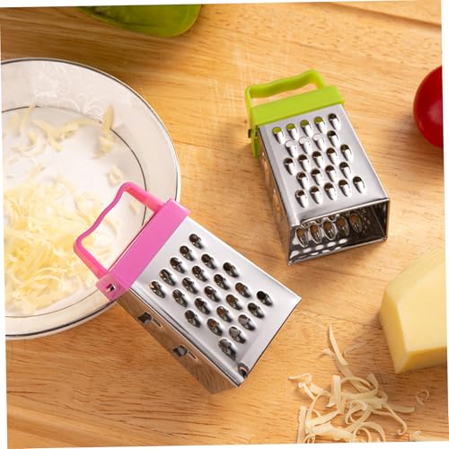 3 piezas rallador de caja pequeño de acero inoxidable miniatura 2