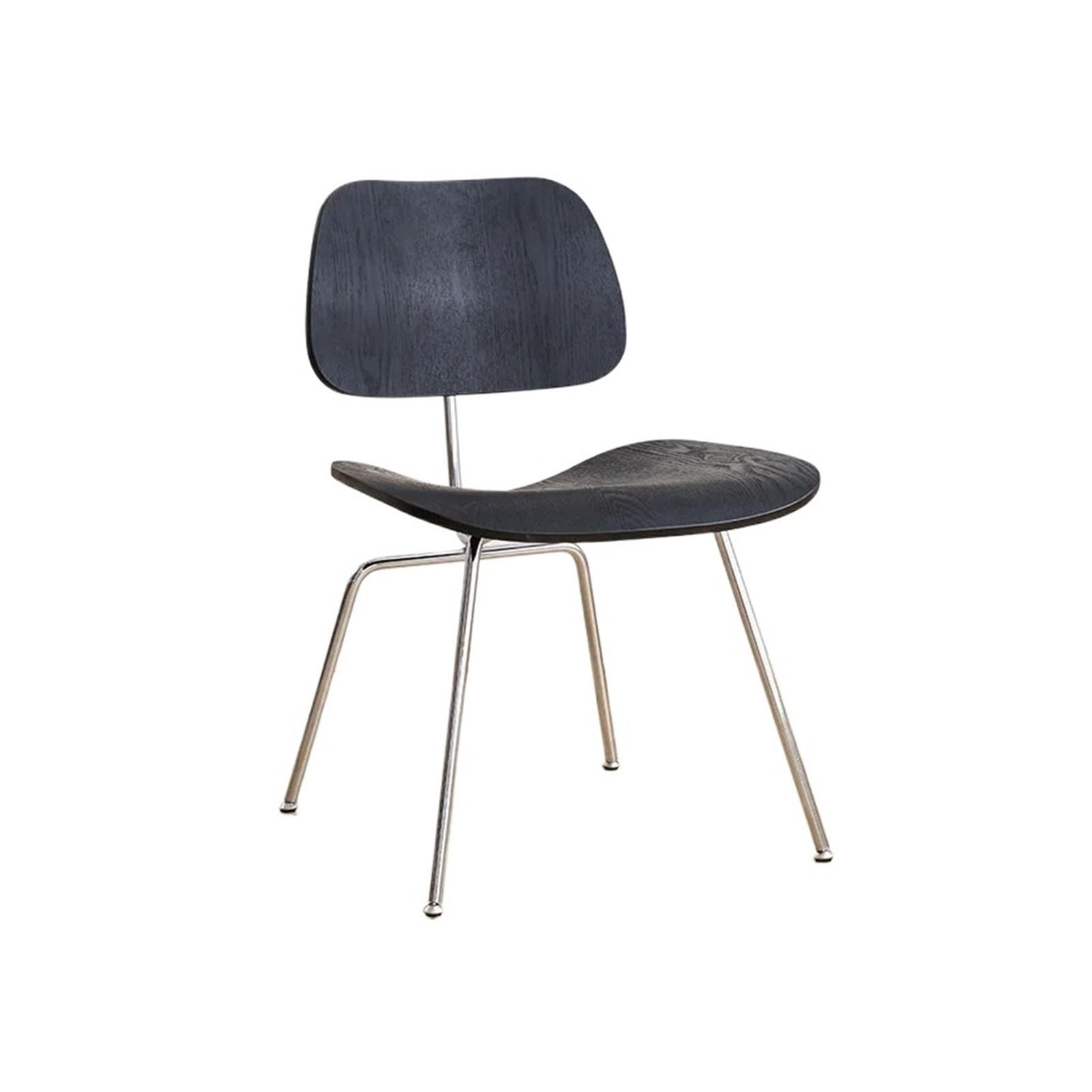 T2H9B5V4G8 Dining Chairs Wood Dining Chair Living Room Furniture Armless Backrest Modern Simple Leisure(Black)