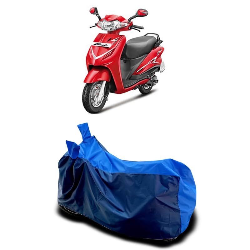 Image of DUFFEL-Two Wheeler Bike Body Cover Compatible for Hero Duet 125cc Heat Protectio /UV-Rays /Birds Dropping /DustProof /Waterproof All Variants [Nevay Blue]