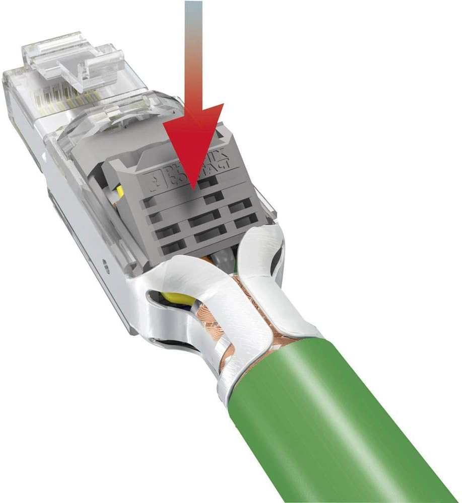 Phoenix 1658435 RJ-45 Cable Connector RJ-45 White IP20 1.75 A 20 g 14 mm