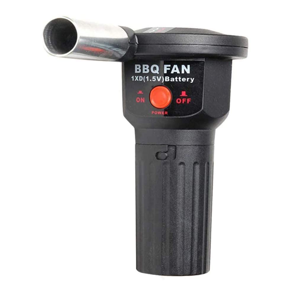 1 Pezzo BBQ Whitewood, Ventilatore Portatile per Barbecue, Ventilatore Portatile Alimentato a Batteria/Strumento di accensione per Barbecue da Campeggio all'aperto Picnic a Carbone