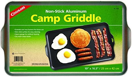 Coghlan's Two Burner Non-Stick Camp Griddle, 16.5 x 10-Inches Black