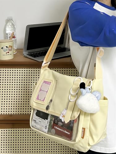 Gloss Leather Bag Ita Bag Crossbody Purses Women 2025 Trendy Cute Tote Purse Clear Kawaii Stuff Y2k3