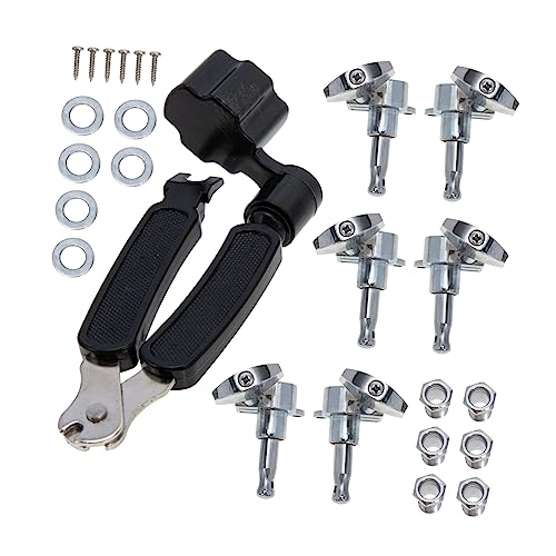 ULDIGI Guitar String Winder Set Electric Guitar Ukulele Maintenance Supply Steel Knobs for Quick Tuning