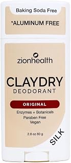 Zion Health Claydry Silk Deodorant, Original, 2.5 Ounce Price In India