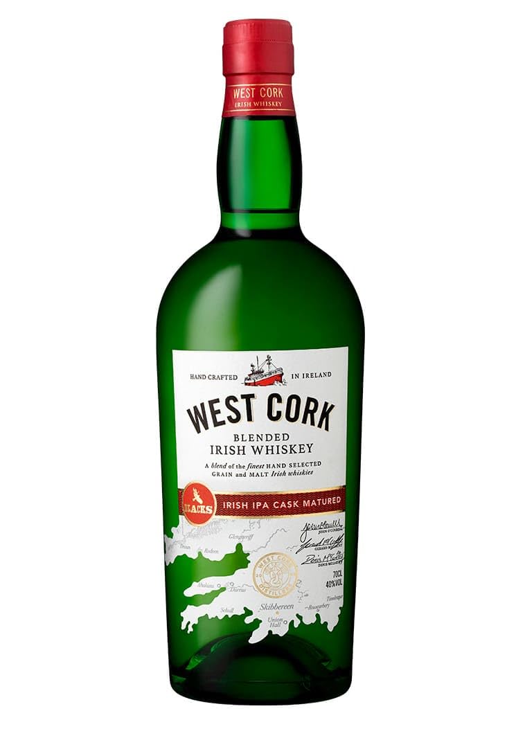 West Cork Irish IPA Cask Finish - Blended Irish Whiskey | 1x0.7L | Aus der vielleicht erfolgreichsten irischen Brennerei | Dreifach destilliert | Bitter-süß