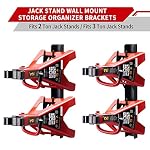 Jack Stand Wall Mount Organizer: Jack Stands Holder Storage Rack Mount - Fit for 2 & 3 Ton Jack Stand (2 Pack) - Image 2