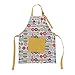 BESTonZON Delantales Infantiles de algodón para Artistas con Correa Ajustable para el Cuello y Bolsillo, Utensilios de Cocina y Utensilios de Cocina para niños y niñas.