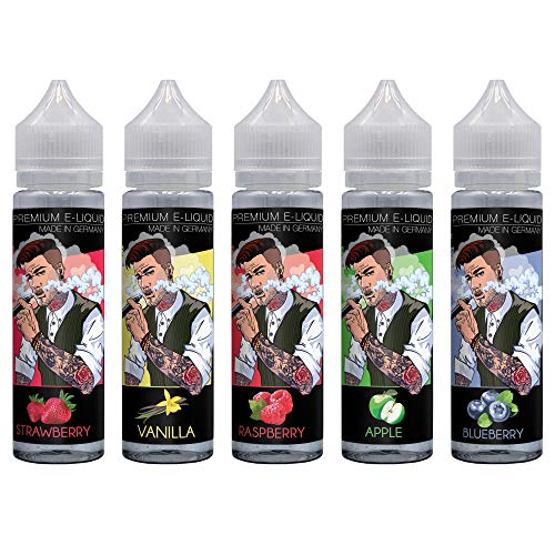 Smoking Juice Strawberry + Vanilla + Raspberry + Apple + Blueberry - Shake and Vape für E Zigarette - E Liquids ohne…