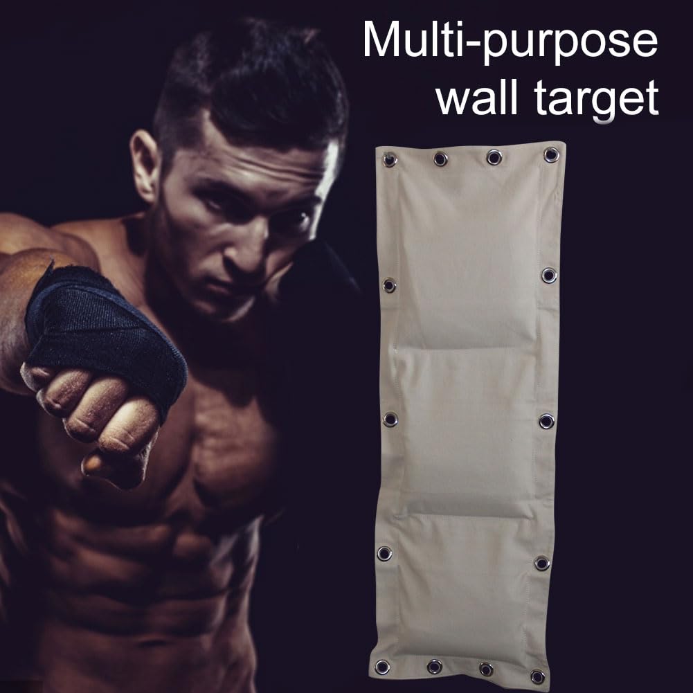 Borsa Da Muro Wing Chun, Sacco Da Boxe In Tela A Tre Sezioni Per Muro - Bersaglio Wing Chun Vuoto Con Riempimento Vario, Attrezzatura Per Allenamento Per Marziali Per Donne E Uomini