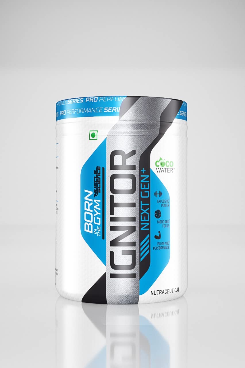 Ignitor Nextgen 30 Serving Pre Workout | 3850 Mg Beta Alanine For Endurance | 1000Mg Arginine For Pump | 150 Mg L- Tyrosine For Energy & Focus (Orange) - Powder