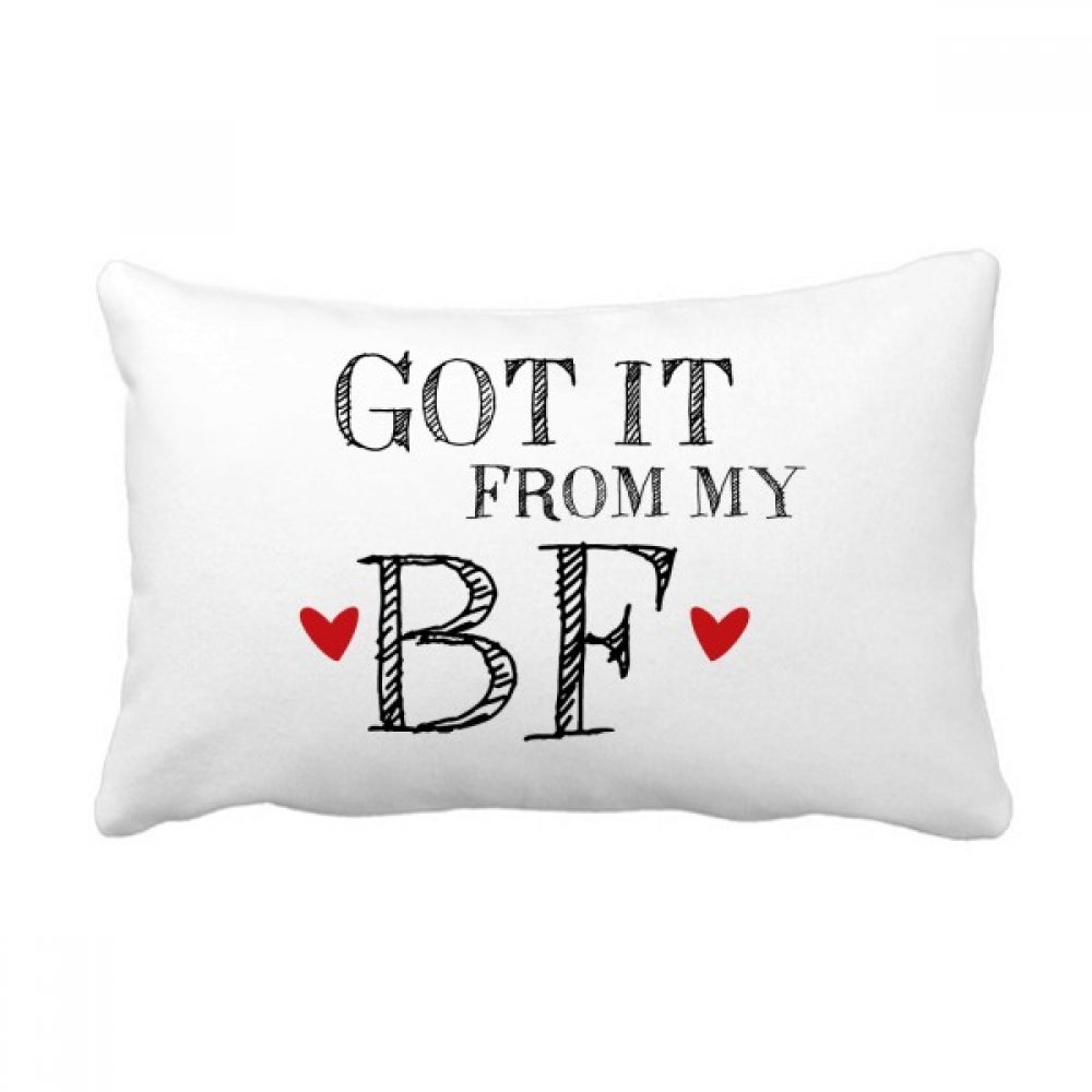 Coussin Valentin Got It from My BF oreiller lombaire multicolore pour canapé 40x60 cm