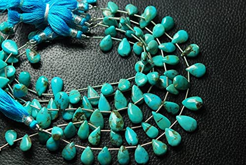 Turquoise Sleeping Beauty naturelle perles poire 14mm pour bijoux haut de gamme