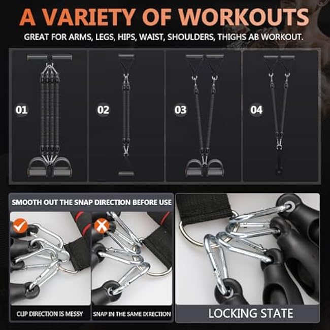 Pedal Resistance Band Elastic Puller Multifunctional Tension Rope Equipment for Indoor Fitness