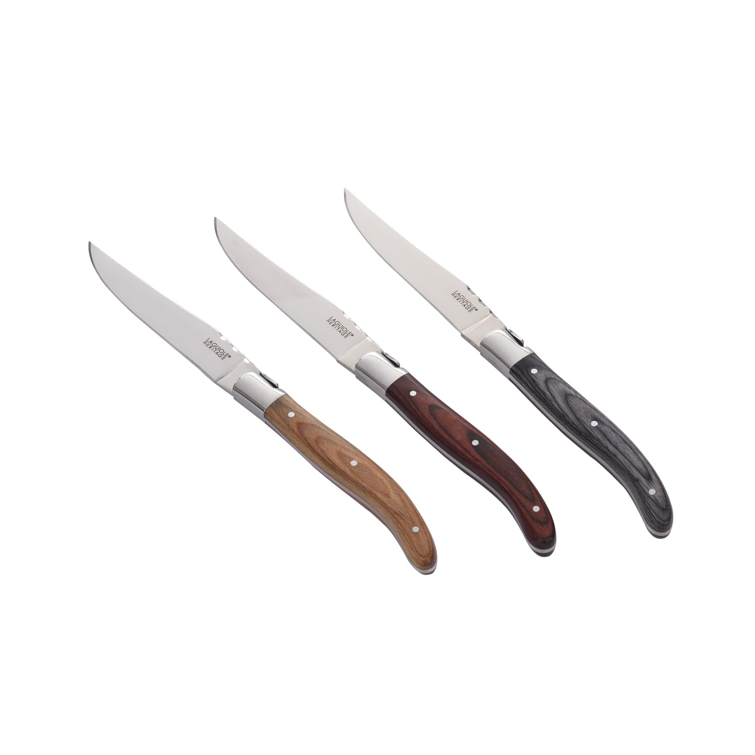 Coffret, Couteaux, 6pcs, Bois de Pakka, Acier Inoxydable