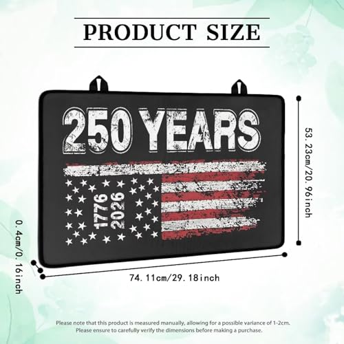 Image of 250 Years Anniversary Stove Top Cover for Electric Stove, 4th of July Patriotic Glass Ceramic Stove Top, Heat Resistant Cooktop Cover Dish Drying Mats Independent Day Decor
