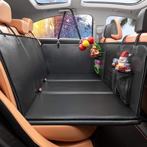 Dog Car Seat Cover for Back Seat - Waterproof and Scratch-Proof Hammock for Cars and SUVs