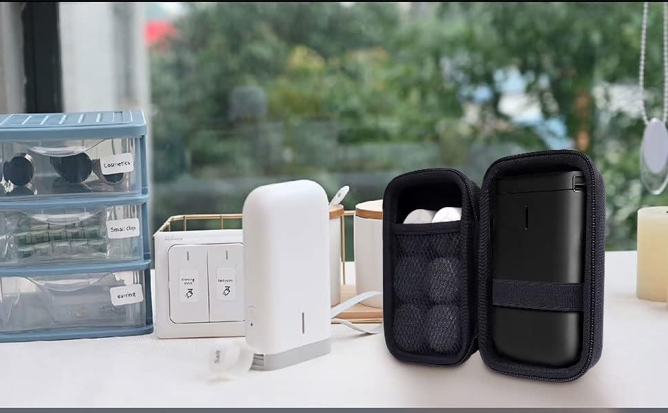 Miniatura 9 de khanka Estuche de almacenamiento duro de repuesto para etiquetadora Bluetooth MUNBYNNiiMbot D11 portátil de conexión inalámbrica impresora de