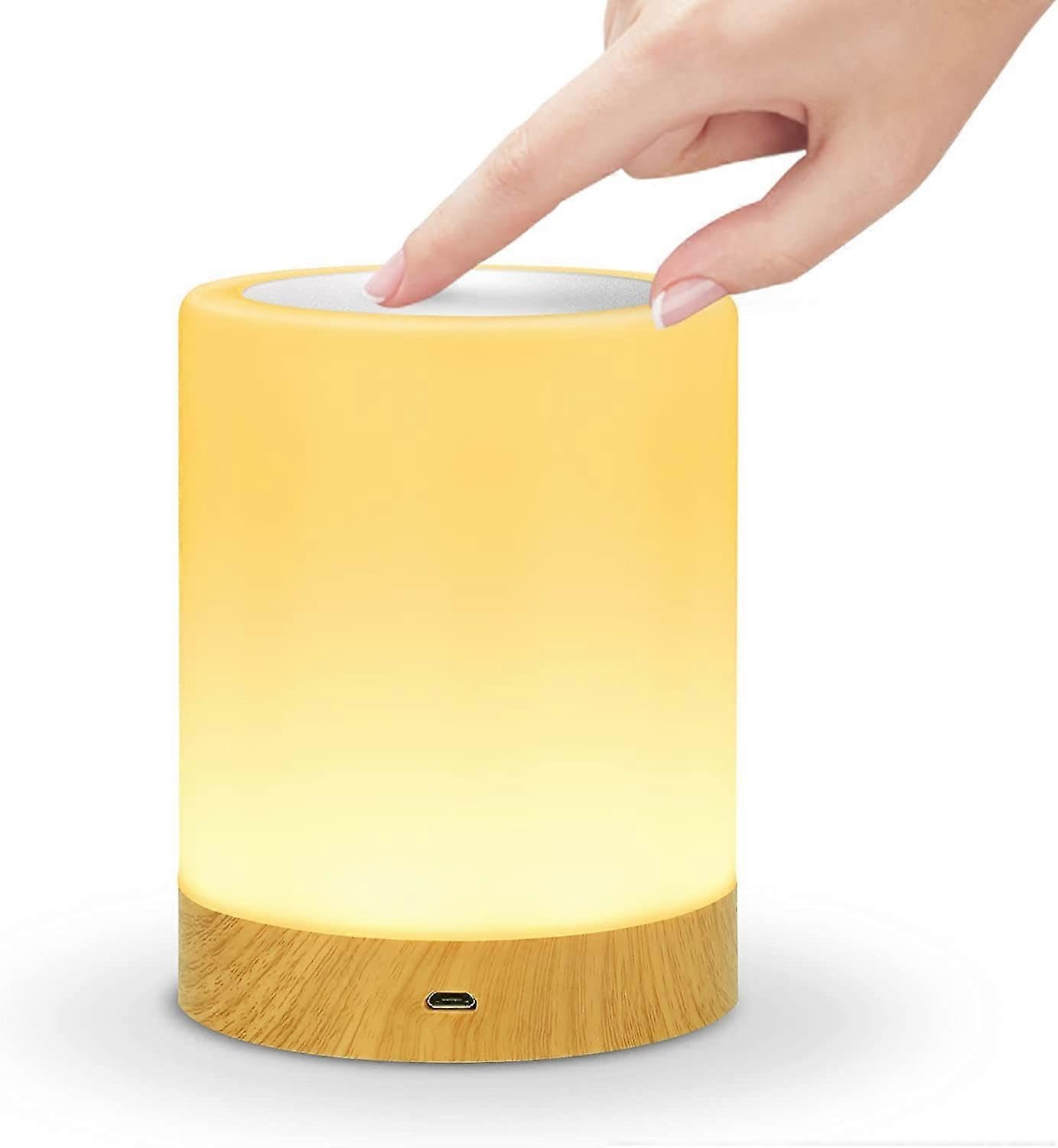 Joyhappst Image Color Dww-Led Night Light - Multicolor Bedside Lamp With 7 Colors, Usb Rechargeable Night Light For Children, Baby, Living Room [Energy Class A+]