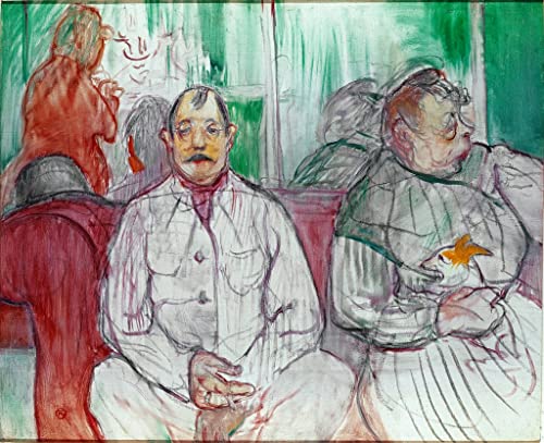 Lienzo pintura de Henri de Toulouse-Lautrec, cuadro vintage de 60x90cm