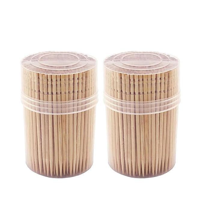 Toothpicks Wooden | 2 Pack of 250 Toothpick Sticks (500 Sticks) | Reusable Container | Sturdy Smooth Finish Tooth Picks Sticks | Toothpick Wooden 2 x (250) Bamboo Skewers, 30 cm Length (B0DGTR1F72) Amazon Price History, Amazon Price Tracker