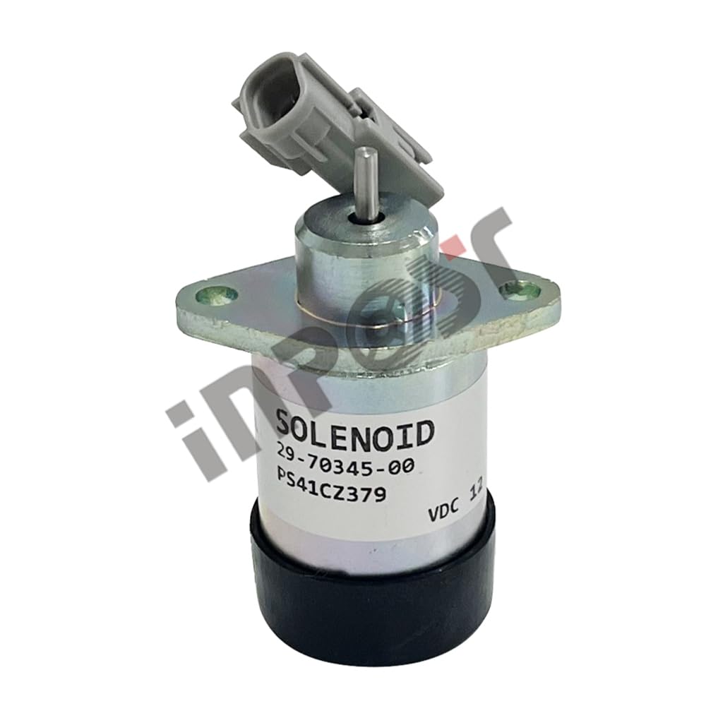 INPOST Solenoide de parada de apagado de combustible PS41CZ379 de 12 V 29-70345-00 PS41CZ379 compatible con Carrier Vector 1350