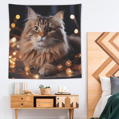 Tapisserie murale chat pour habiller un mur vide avec style - 3