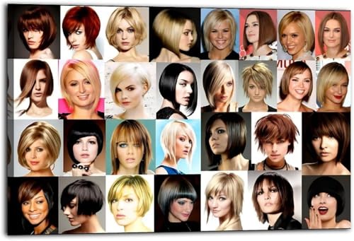 Women's Bob Hairstyles Poster – Short Haircut Inspiration Wall Art