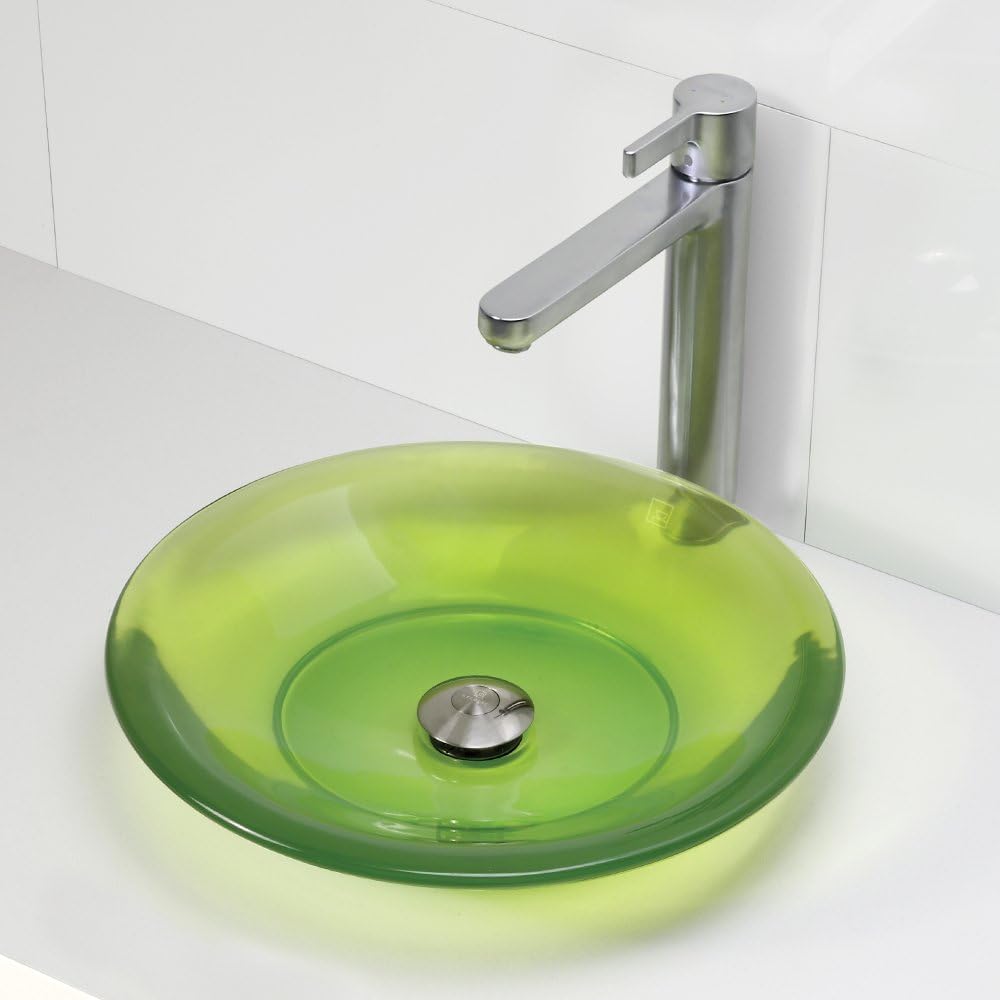 Exclusive Discount 80% Offer DECOLAV 2804-ABS Nadine Incandescence Round Vessel Sink, Absinthe