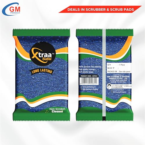 Image of Non-Scratch Foam Scrub Pad | 24 Pcs | Kitchen Cleaning & Crookery- Scrub Sponge, Scrub Pad (Regular,Pack of 24)