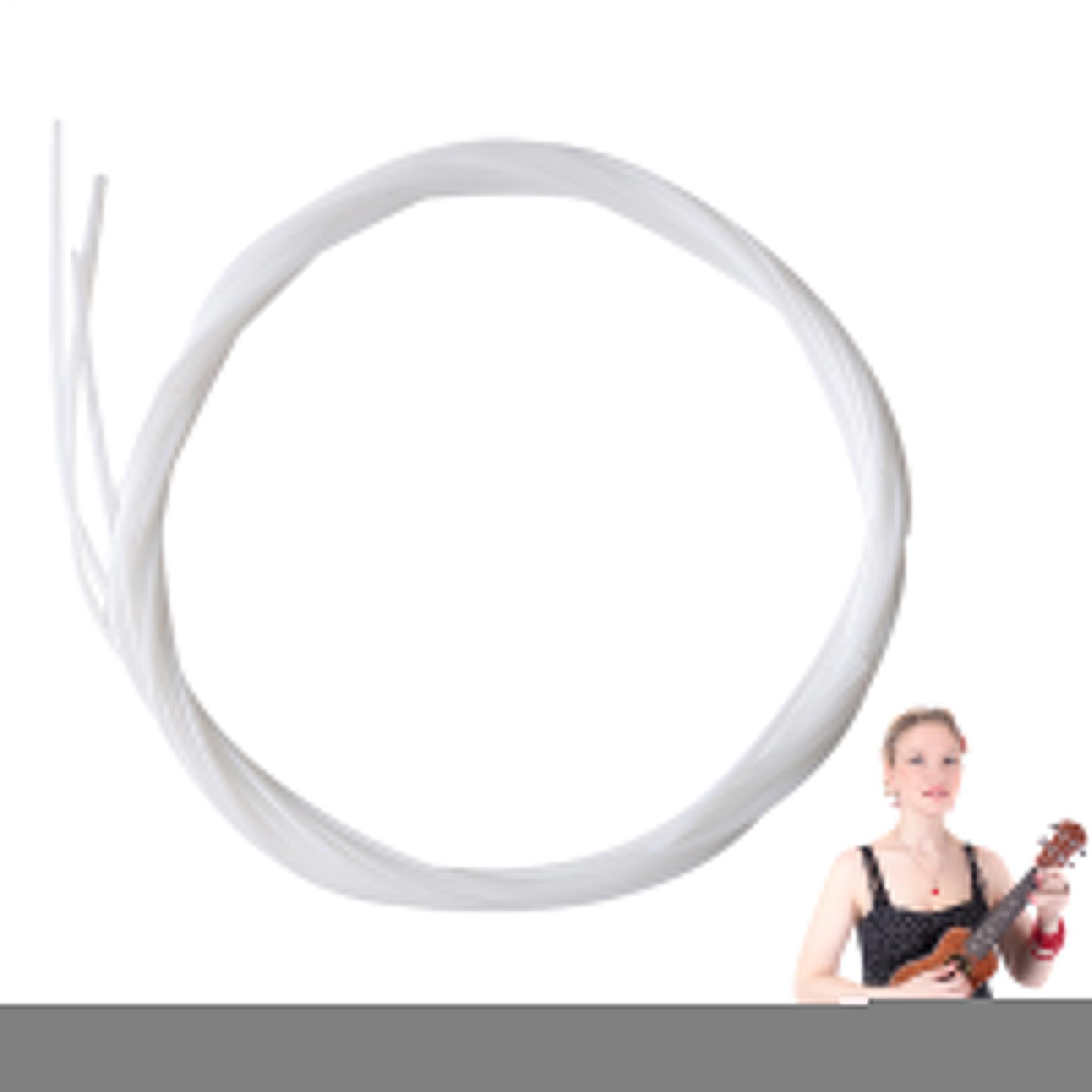 Corde per ukulele,Tuning sostituzione 4 /set - Parte di ricambio per corde | in nylon bianco per accessorio strumento ukulele