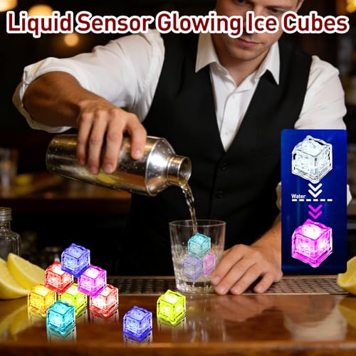 24 Cubos de Hielo LED Reutilizables para Bebidas miniatura 5