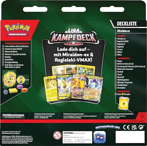 Pokémon-Sammelkartenspiel: Liga-Kampfdeck Miraidon-ex (1 sofort spielbares Deck mit 60 Karten, inklusive Miraidon-ex & Regieleki-VMAX!) – Bild 5
