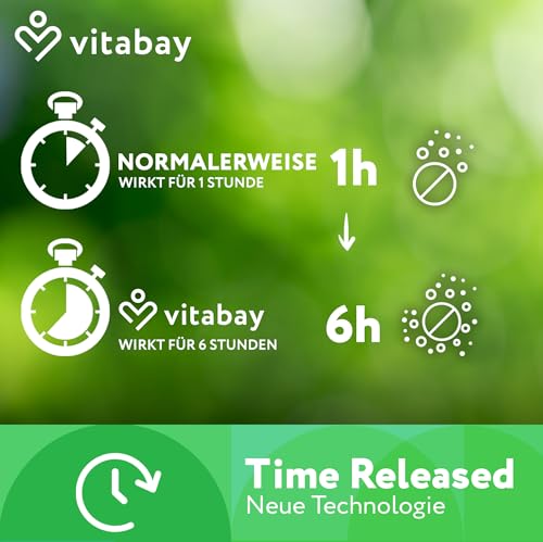 Vitabay OPC Traubenkernextrakt 1000 mg – 240 Kapseln – Hochdosiertes OPC aus Traubenkernen – Time-Released Formel