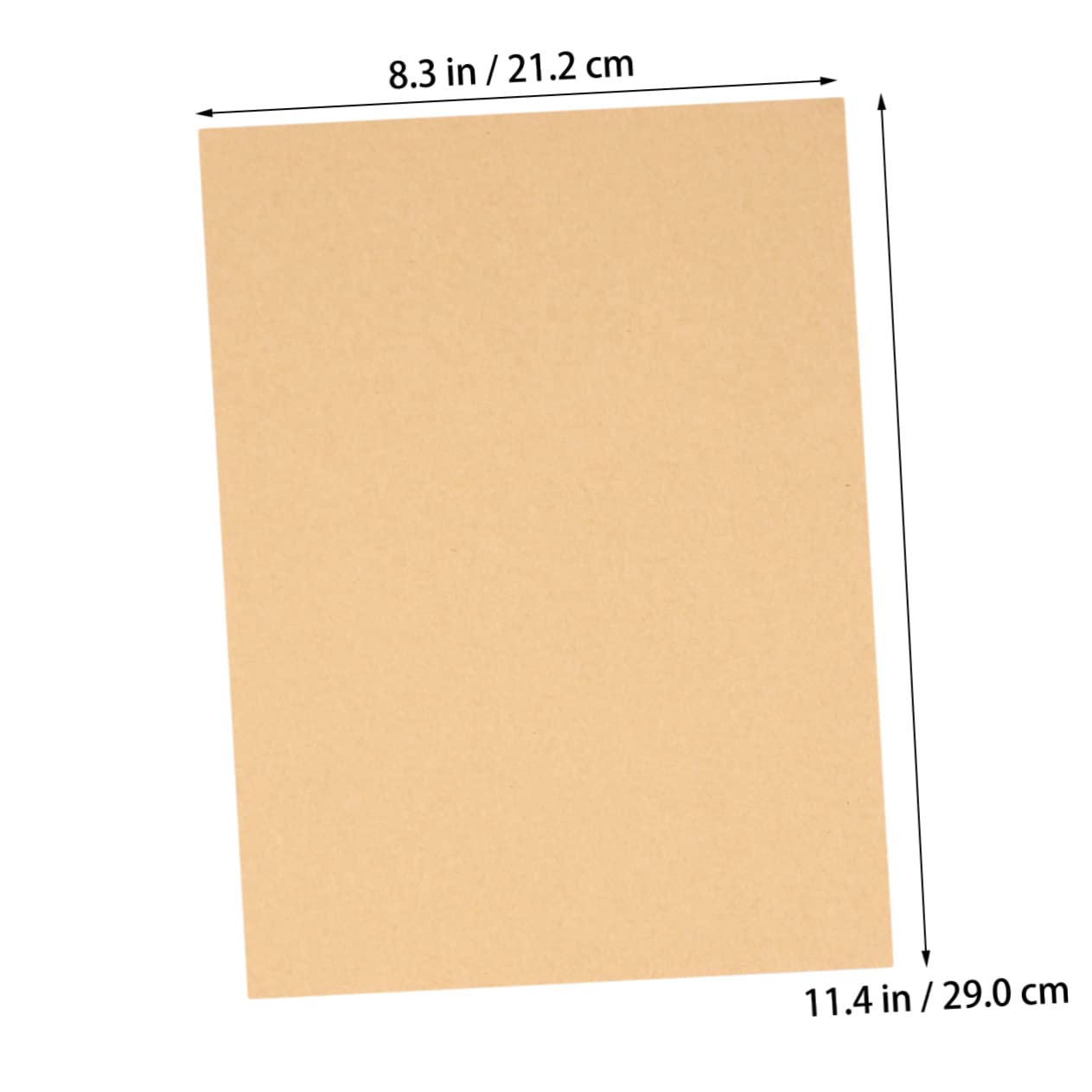 Angoily Diy Scrapbook Kraft Paper 100 Sheets A4 Smooth Writing Blank for Letters Calligraphy