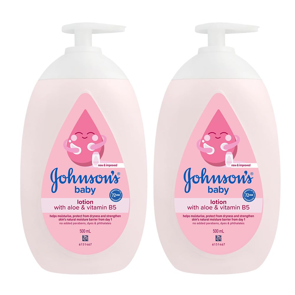 Johnson's Baby Lotion | 100% Natural Plant Oil Based | 24H Moisturized & Soft Skin | 500ml Twin Pack-image-13