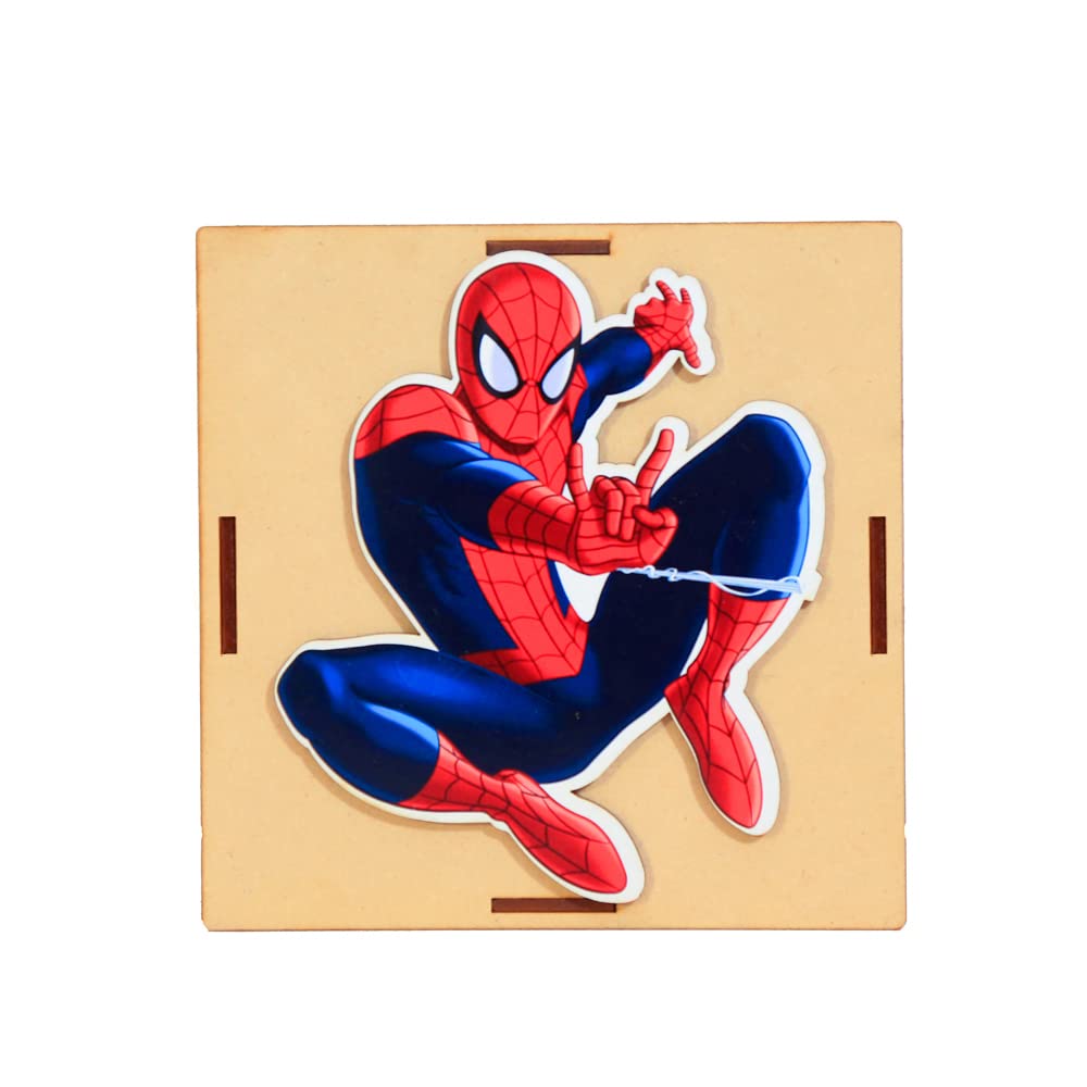 Craftkala Spiderman Cartoon Piggy Bank | Square Shaped with Mini Screwed Lock | Handcrafted Piggy Bank | Children & Adults Gifts Ideas | Money Saving Coin Box (B0BZ4SX4MY) Amazon Price History, Amazon Price Tracker