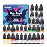 30色5ml水ベースの色素染料セメント用石膏樹脂クラフトクラフトアートプロジェクトの明るい長続きする石膏着色セット