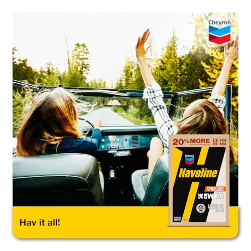 Image of Havoline Motor Oil 5w20 Synthetic Blend Smart Change Engine Oil, 5W-20, 6 Quarts, Pack of 2