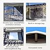 TentHome Tenda da Campeggio Gonfiabile per 6-8 Persone Famiglia con Stufa, Tenda Grande Glamping Luxury Facile da Montare, Alta 2 Metri, Due Stanze, Impermeabile, Cotone, Verde (Verde-1)