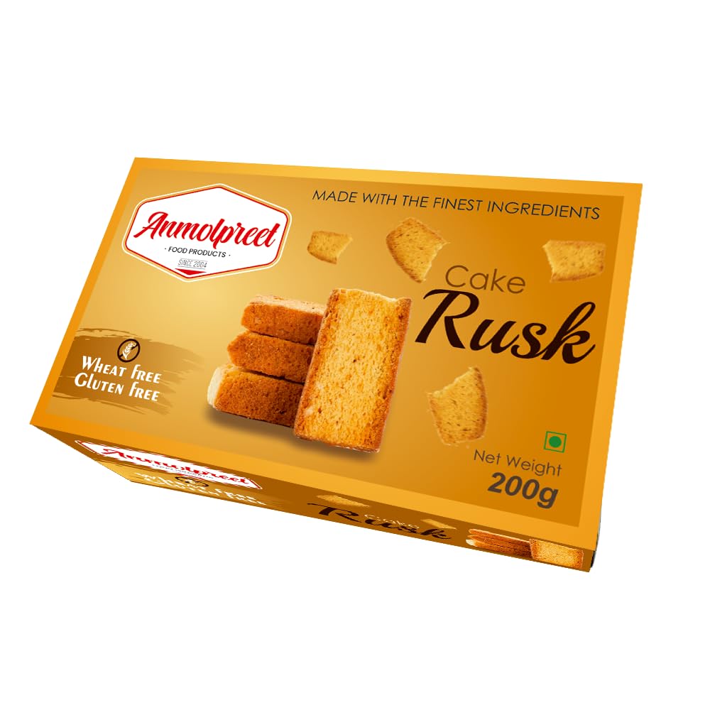 ANMOLPREET Cake Rusk Cookies Delicious Crunchy Gourmet Biscuit 100% Natural & Healthy 100% Vegetarian and Wholesome Ingredients 200gm (B0BS3JP8SX) Amazon Price History, Amazon Price Tracker
