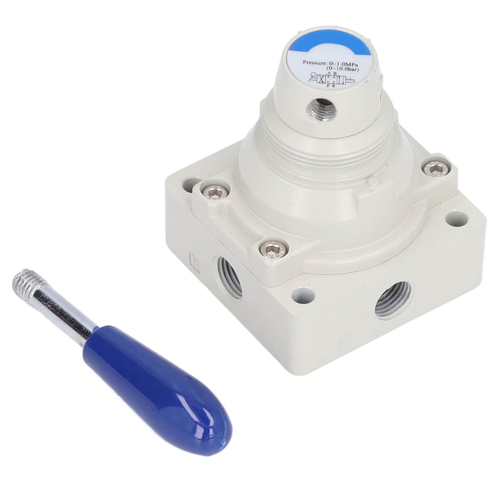 Pièces de rechange Levier rotatif vanne manuelle contrôle du débit d'air 0~1.0mpa 0?145Psi 2 positions 4 voies accessoire de commutateur pneumatique en alliage d'aluminium