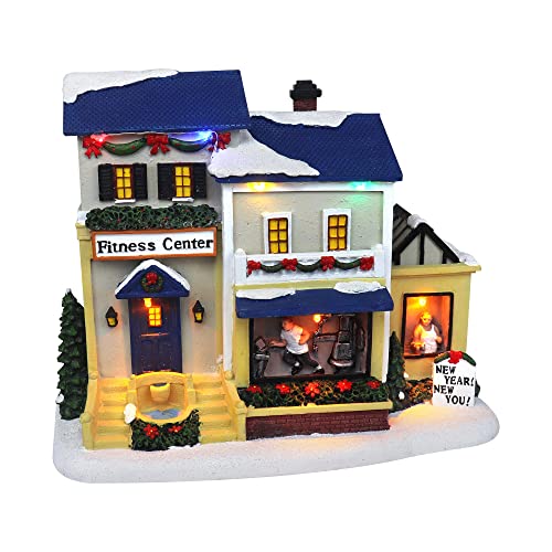 Top Treasures Christmas Village Gym with Lights and Music