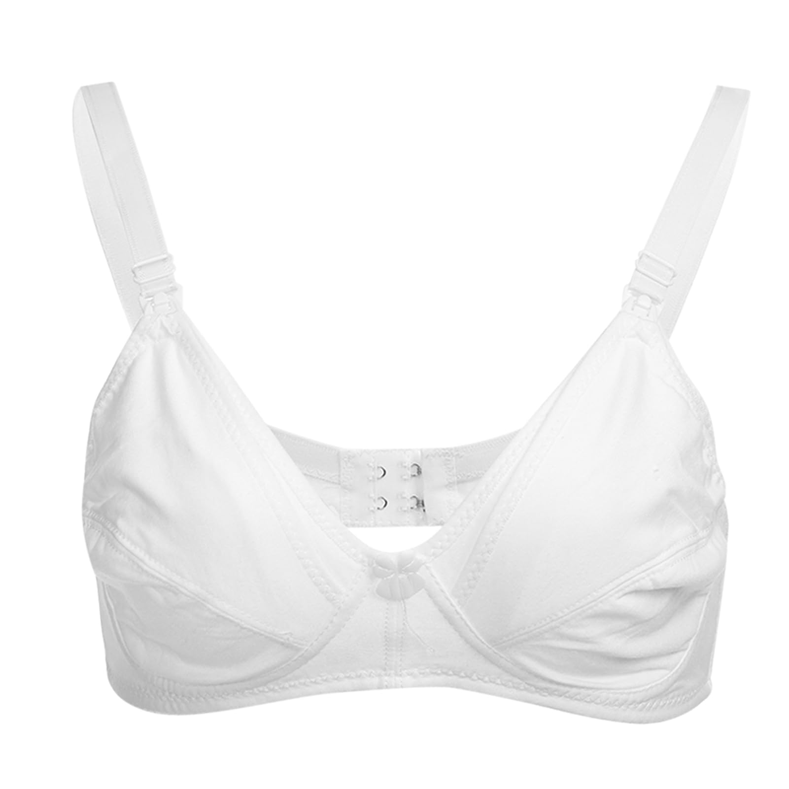 Garosa Maternity Nursing Bra, Cotton Front Opening Seamless Comfort - View #10