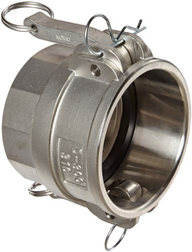 Dixon G300-D-SS Investment Cast Stainless Steel 316 Global Type D Cam and Groove Hose Fitting, 3" Socket x 3" NPT Female