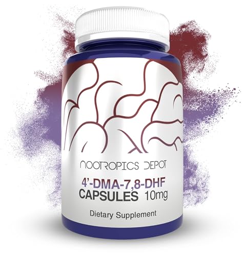 Nootropics Depot 4-DMA-7 8-DHF Nutritional Supplement Capsules | 10mg | 30 Count | 4-DMA-7 8-Dihydroxyflavone